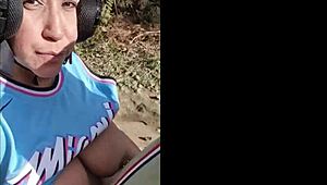 Stepson Forces Me to Flash Tits and Fuck in Public