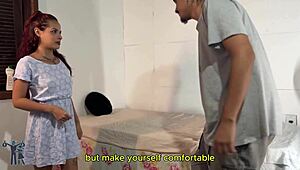 Neighbor Tricks Wife to Sneak In for Hardcore Brazilian Fuck