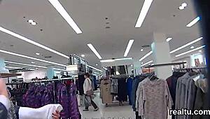 gorgeous czech cutie gets seduced in supermarket for pov pounding