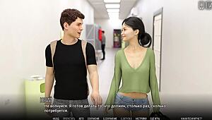 damn, check this 3d college coed getting wild in university gameplay!