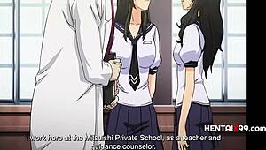 Lesbian Turned Straight Joins Him in Wild Hentai Battle Against Rivals