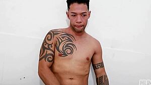 I got on the motorcycle and on my friend's big cock in a group threesome adventure