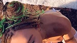 Mia bandini fucked ass to mouth and creampied in the woods