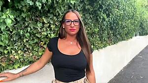 Tattooed Brunette Mila In Glasses Returns For Rough Deepthroat Sex