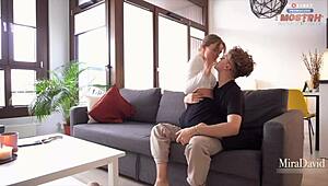 Real Passionate Sextape With Amateur Couple Mira David Riding Hard On That Monster Cock.