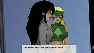 Cheshire and Artemis' blonde and asian playtime in DC Comics 😊