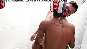 I got on the motorcycle and on my friend's big cock in a group threesome adventure