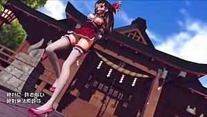 Reim Touhou Pinkcat In 3D Cartoon