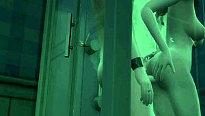 Stepmom asks son for a back rub in this 3d animated hentai 😊