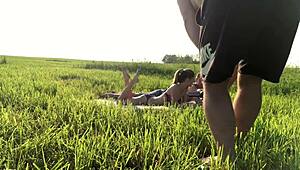 Hey, see this Russian teen get pounded hard backstage in sexy scene