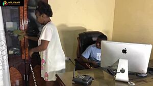 HR fucks employee bent over for not cleaning office