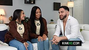 perv stepbro have bad influence on his teen 18+ stepsisters violet gems and bianca bangs 😈