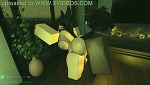 taking control over this girl in her bedroom during the game