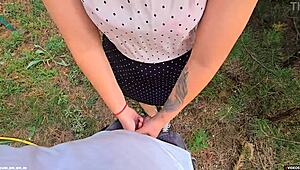 stepbrother and stepsister get off together with cum on panties