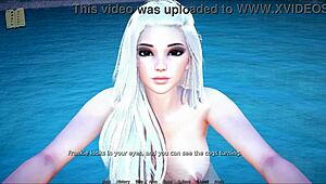 In Polyturnon 5, the curvy hentai character engages in intense 3D porn scenes.