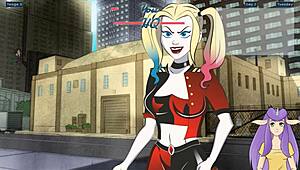 harley quinn trainer uncensored part 2 with wild handjob and cumshot