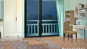 Summer Clover Caught Half Naked With Huge Boner In Harem Hentai!