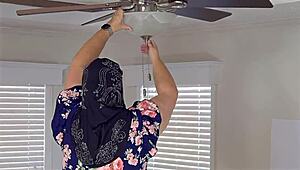 wow, this chubby pawg milf boss flashes huge butt and wet pussy in office upskirt