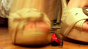 Your Italian Mistress Dominates! She Crushes You with Dirty Feet Like This Toy Helicopter on Your Face!