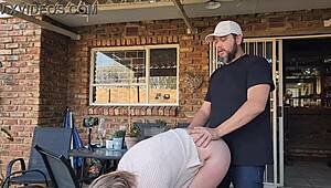 Mutual Masturbation with Neighbor's Wife Leads to Outdoor Climax