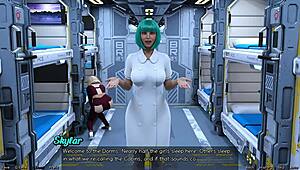 Milfs Compete with Teens in Space Game