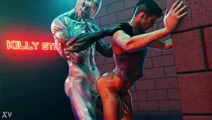 Dante Versus Walrider in 3D Cartoon Hentai