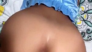 I found an innocent big-ass girl with small tits in the park, she fucks for money in a motel.