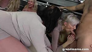 This Insane Granny Orgy with Big Tits and Blowjobs Will Drive Your Cock Wild!