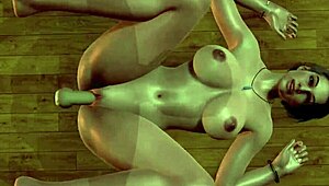 Sex with Busty Jill Valentine in 3D Porn Orgasm
