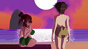 This anime milf is getting all up in Georgia's peach.