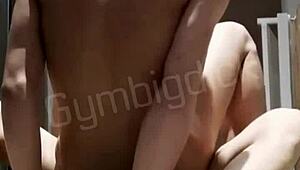 this handsome twink gives a blowjob before getting fucked bareback