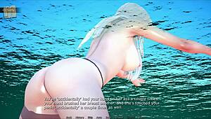 In Polyturnon 5, the curvy hentai character engages in intense 3D porn scenes.