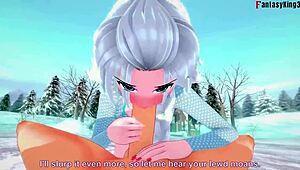 冰雪奇缘Elsa幻想里被硬操成这样？