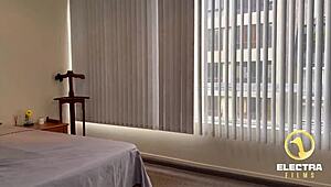 hey, 2 petite latinas devour stepdad without their boyfriends around!