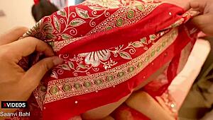 Indian Desi MILF with massive ass dominates in steamy homemade action.