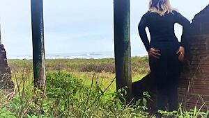 The Milf Didnt Expect A Public Anal Creampie!