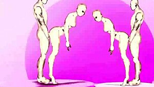 Hey, check these anime twins banging hot girls! 🔥💥