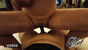 pinay sex scandal - horny pinay gets creampie from landlord for rent