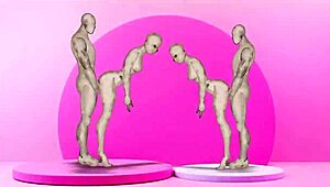 Hey, check these anime twins banging hot girls! 🔥💥