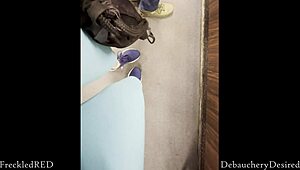 I sucked a stranger's HUGE MONSTER COCK at GLORY HOLE, BOLD BLOWJOB leading to CUM ON FACE.