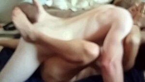 Cuckold husband watches wife beg young guy for bareback finish