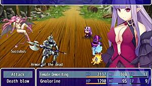 Discovering clown's secret in revenge of female demon king