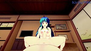 Lum experiences intense sex in urusei yatsura 2022 hentai with big tits and sexy outfit.