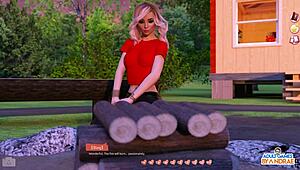 ep18 eve caught stroking in shower - helping the hotties