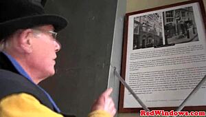 yo, redlight eurobabe stroking herself after hot action