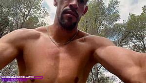 Day was so hot that being naked is better