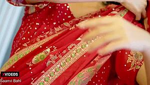 Indian Desi MILF with massive ass dominates in steamy homemade action.