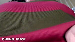 My huge natural tits bounce in your face pov