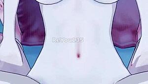 oc new employee with big tits in 3d hentai game.