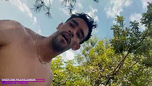 Day was so hot that being naked is better